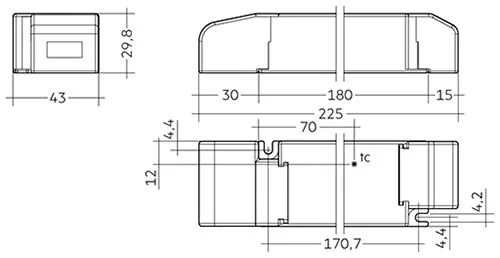 60W 24V SC SNC SP ESSENCE Constant Voltage LED Driver 87500667  Tridonic LC